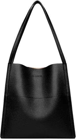 Leather Handbags for Women Large Capacity Shoulder Bags Casual Fashion Slouchy Commute Satchel Top Handle Purses