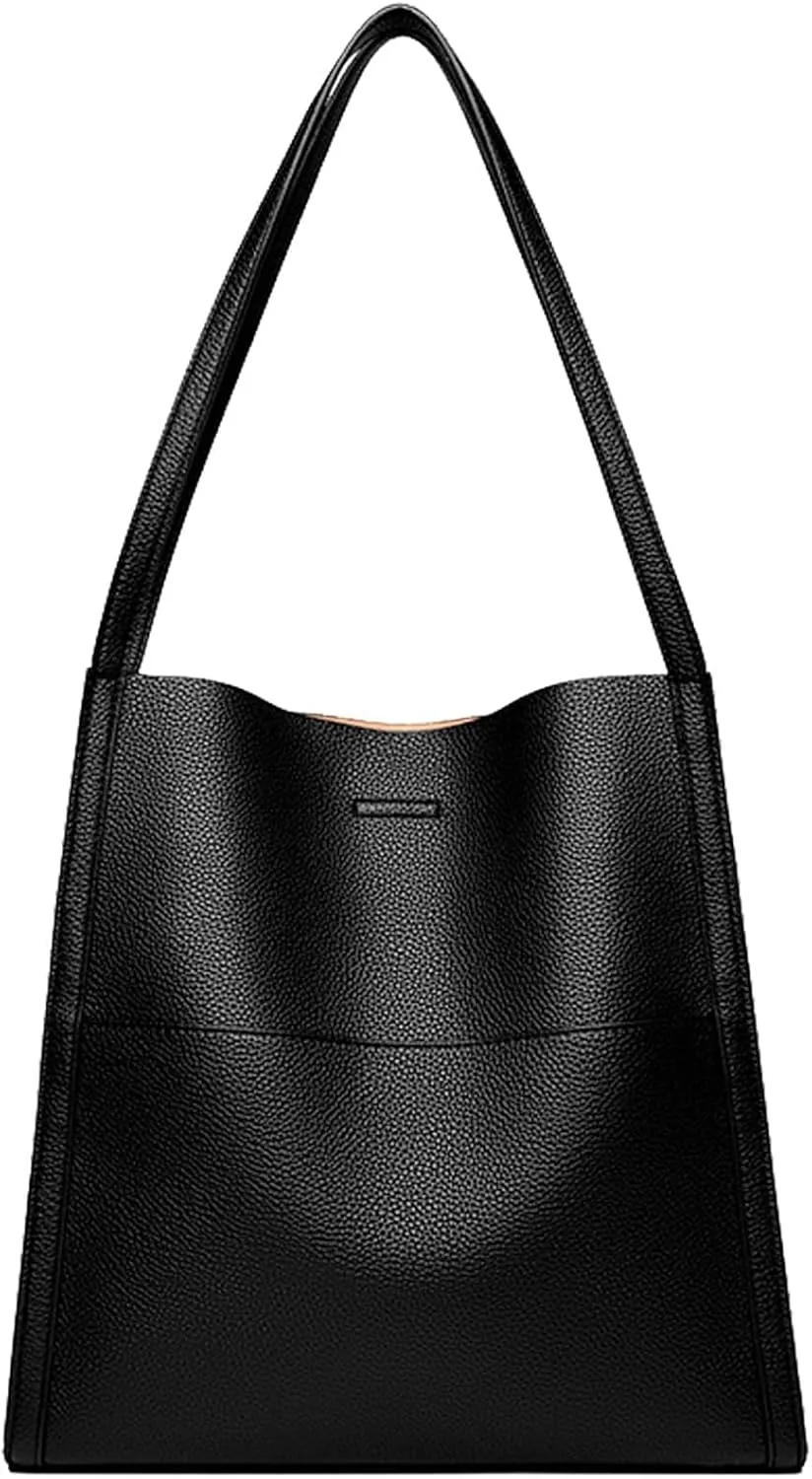Leather Handbags for Women Large Capacity Shoulder Bags Casual Fashion Slouchy Commute Satchel Top Handle Purses