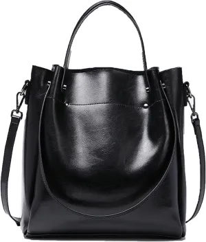 Leather Handbags for Women Satchel Purses Handmade Shoulder Bag Cowhide Top Handle Handbag Totes