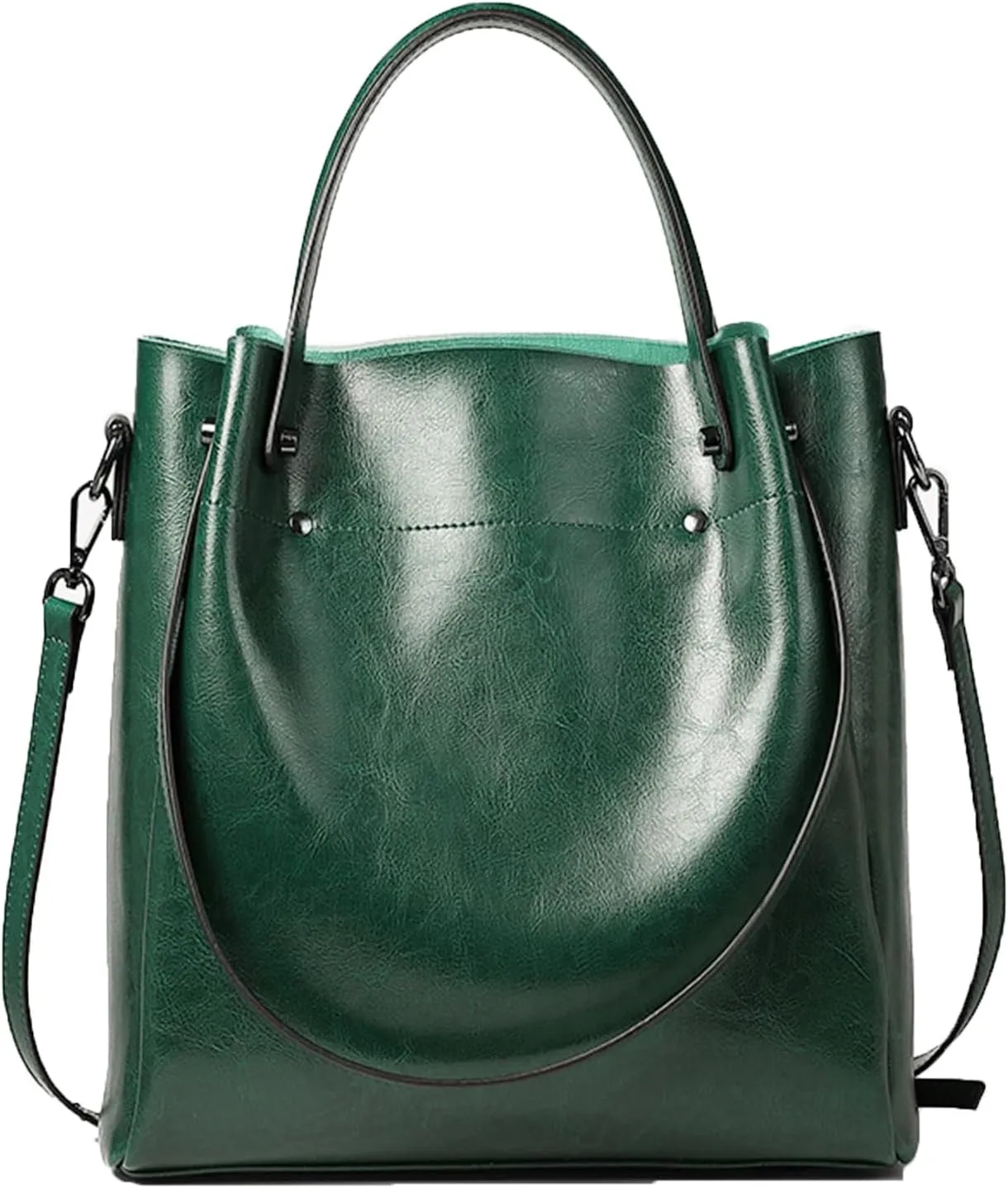 Leather Handbags for Women Satchel Purses Handmade Shoulder Bag Cowhide Top Handle Handbag Totes