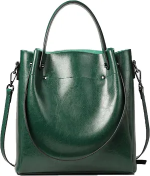 Leather Handbags for Women Satchel Purses Handmade Shoulder Bag Cowhide Top Handle Handbag Totes