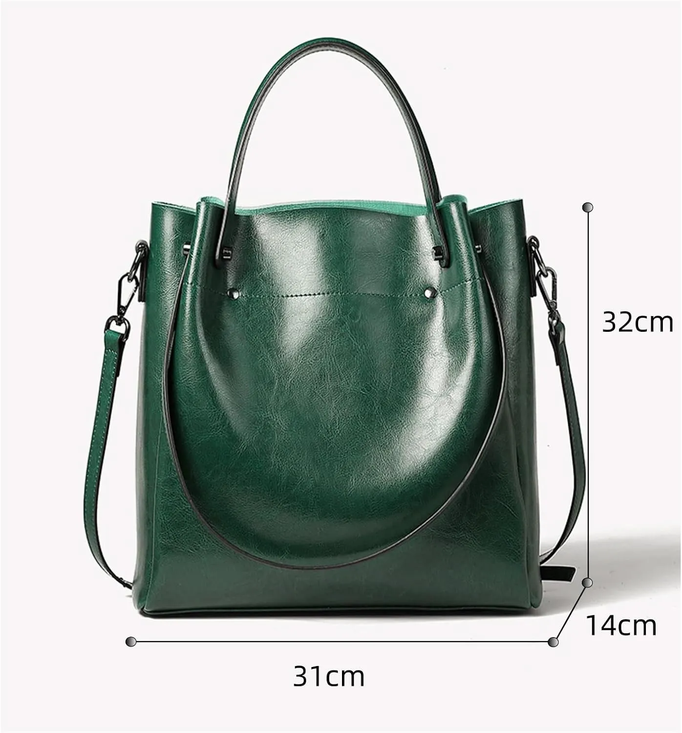 Leather Handbags for Women Satchel Purses Handmade Shoulder Bag Cowhide Top Handle Handbag Totes