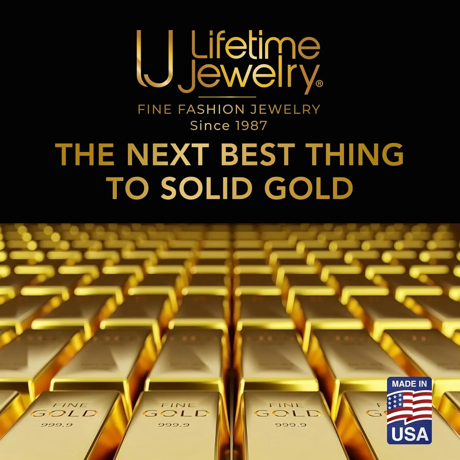 LIFETIME JEWELRY 1.4mm Serpentine Chain Necklace for Women & Men 24k Gold Plated