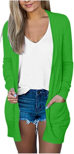 Lightweight Cardigan for Women with Pockets Casual Trendy Plus Size Sweaters for Women Fall Fashion Long Cardigans for Women