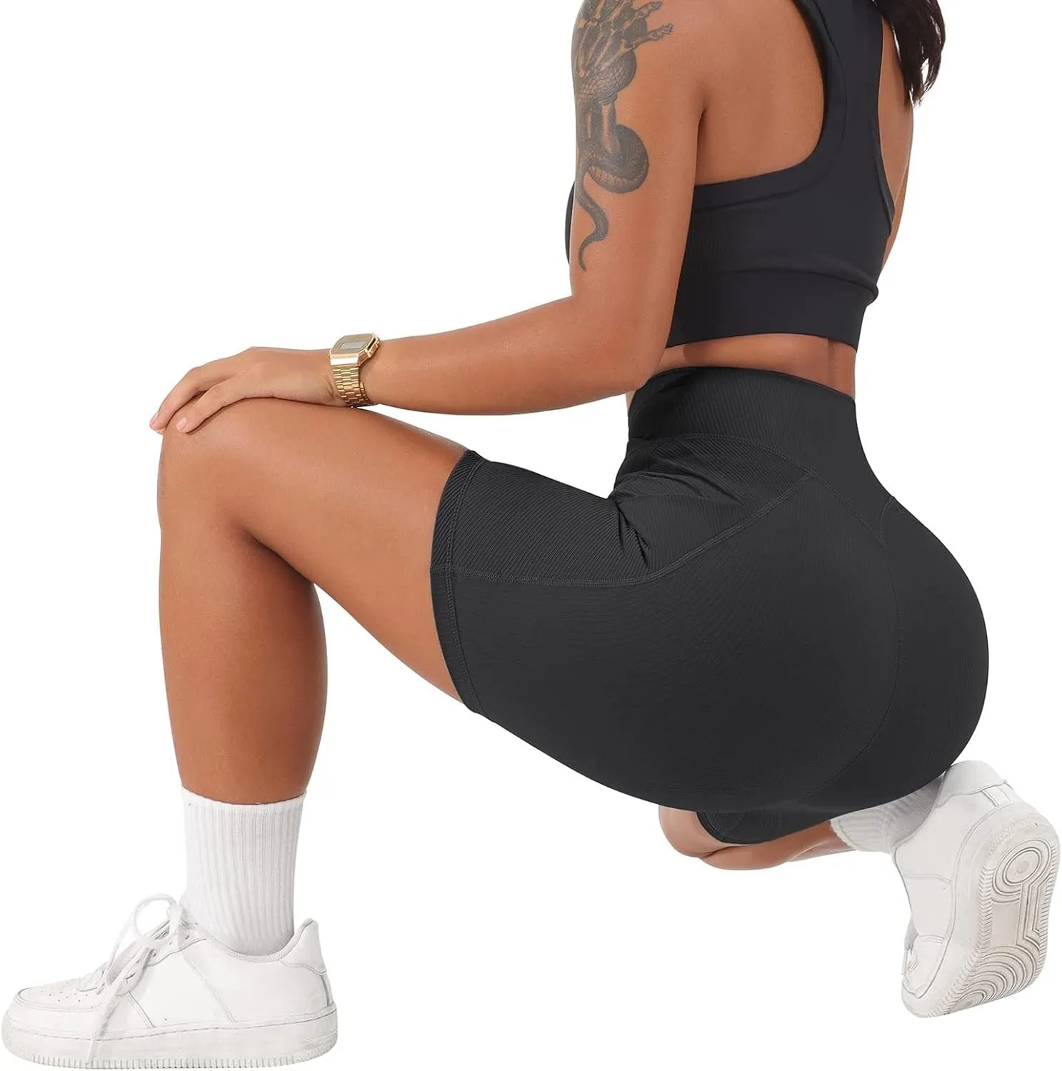 Maternity Yoga Shorts Biker Women High Waisted Shorts Shorts Butt Cross Waist Workout Lifting V Yoga Shorts