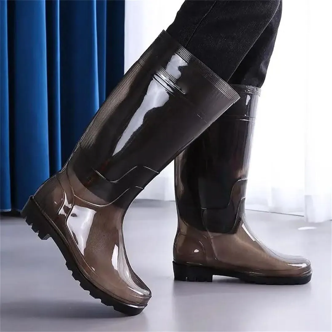 Men High Farming Silicone Teenagers Rain Boots Wear-Resistant Garden Waterproof And Non-Slip Mud Boots