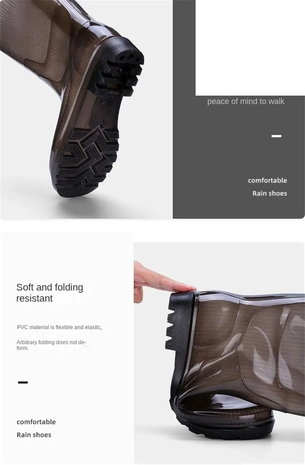 Men High Farming Silicone Teenagers Rain Boots Wear-Resistant Garden Waterproof And Non-Slip Mud Boots