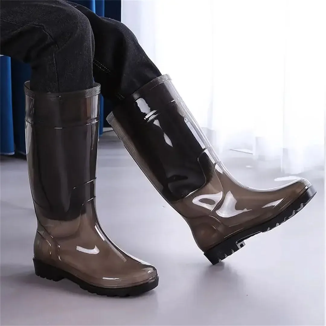 Men High Farming Silicone Teenagers Rain Boots Wear-Resistant Garden Waterproof And Non-Slip Mud Boots