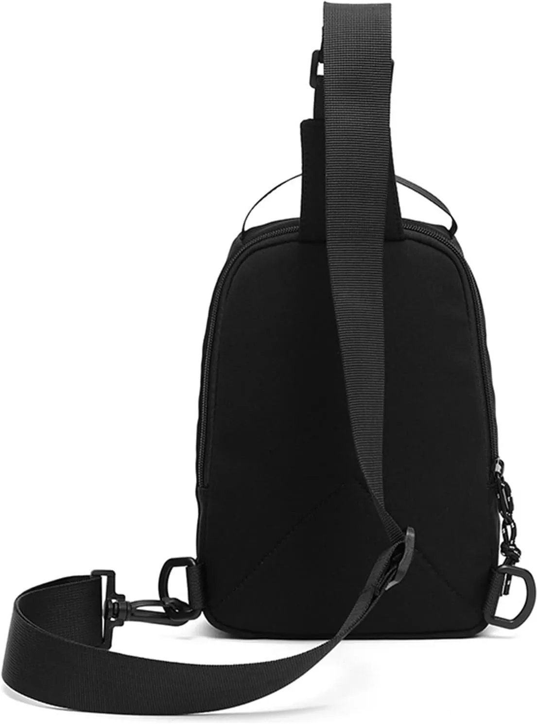 Men Messenger Bag Bags Solid Color Fashion Shoulder Bag Casual Large Capacity Waist Bag Big Tote Bags (Black, One Size)