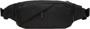 Men Messenger Bags Japanese Fashion Casual Shoulder Bag Comfortable Adjustable Chest Small Leather (Black, One Size)