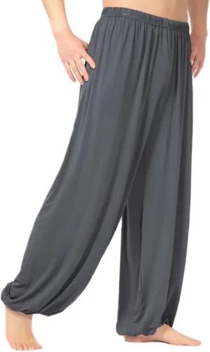 Men Super Soft Harem Pants Modal Yoga Pants Elastic Pilates Pants Sport Pants