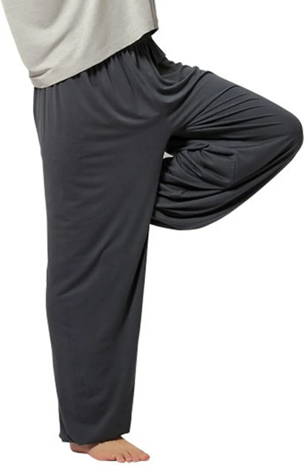 Men Super Soft Harem Pants Modal Yoga Pants Elastic Pilates Pants Sport Pants