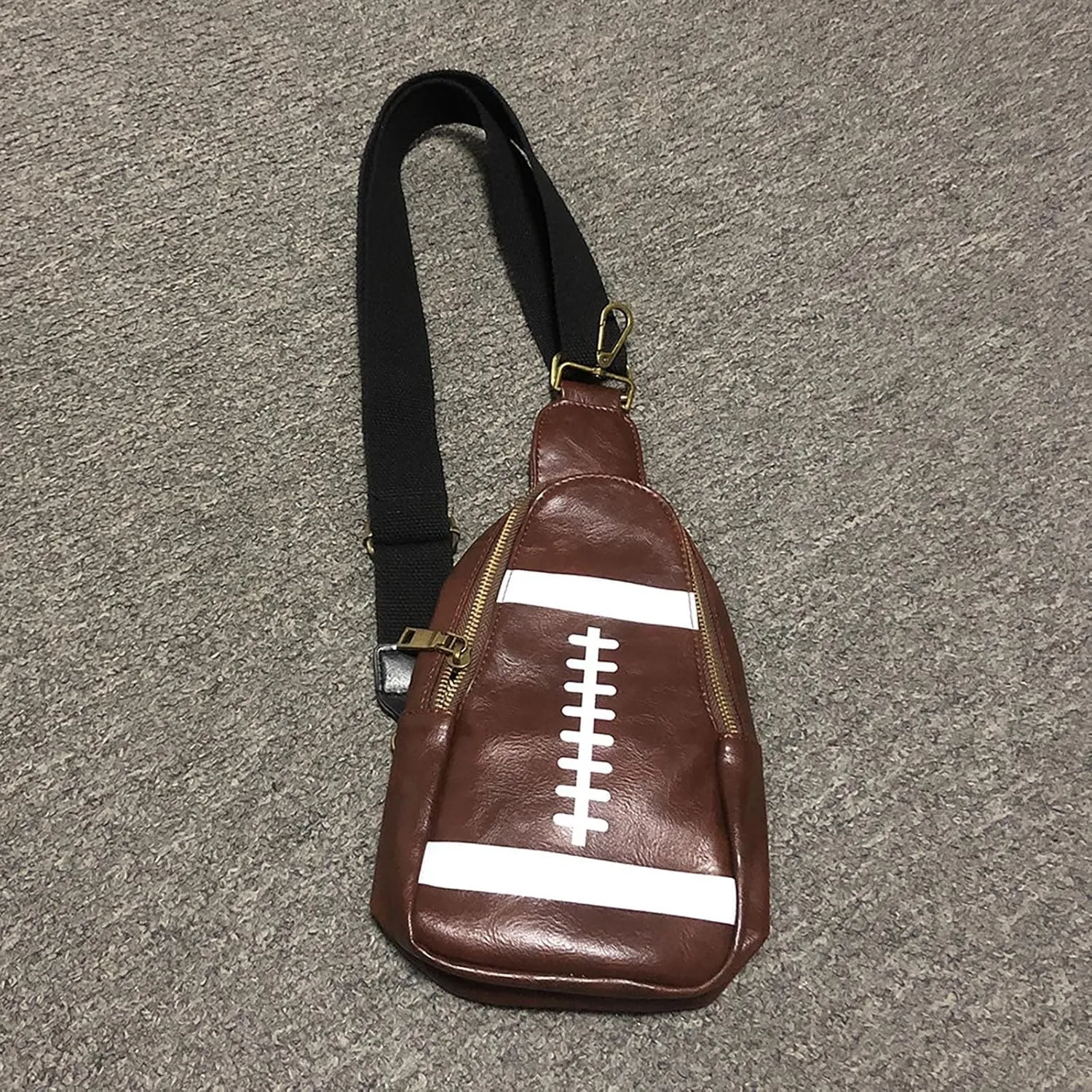 Men Women Baseball Shoulder Bags Chest Bag Sports Baseball Messenger Bags Messenger Satchel Bag for (Yellow, One Size)