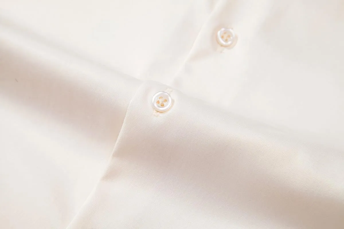 Men's Dress Shirts Formal Slim Fit Stretch Long Sleeve Button Down Shirt for Men Wrinkle Free Collar Business Shirts