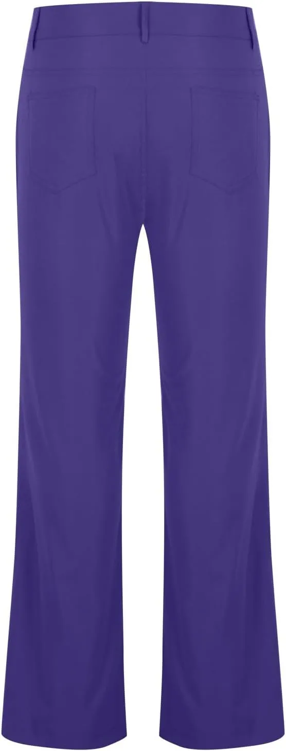 Men's Flared Pants Vintage Streetwear Performance Pants Button Down Zipper Party Pants Baggy Relaxed Trousers