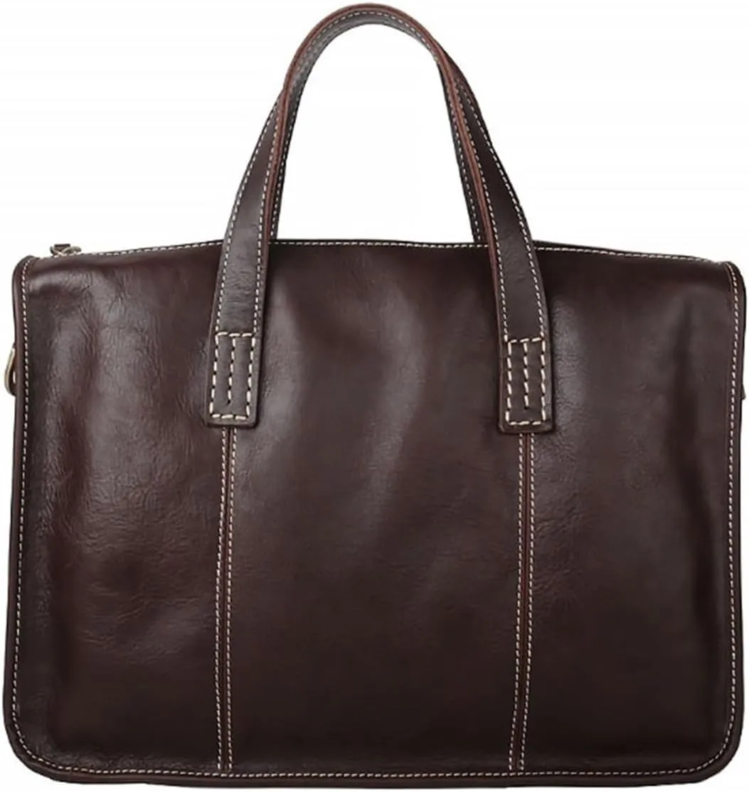 Men's Leather Large Laptop Bags Messenger Bags Work Briefcases Shoulder Bags Totes Handbags Crossbody Bags