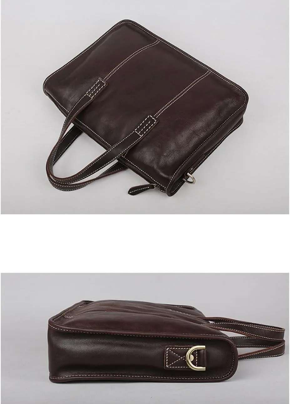 Men's Leather Large Laptop Bags Messenger Bags Work Briefcases Shoulder Bags Totes Handbags Crossbody Bags