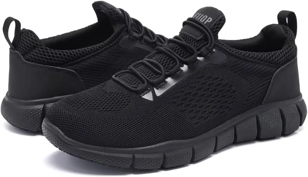 Men's Leather Non Slip Food Service Shoes Comfortable Lightweight Slip Resistant Chef Shoes for Kitchen,Restaurant,Hospital