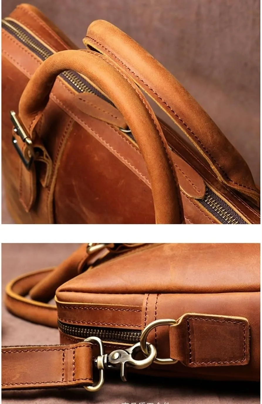 Men's Leather Shoulder Bags Laptop Bags Luggage Bags Carrying Cases Totes Handbags Briefcases Messenger Bags