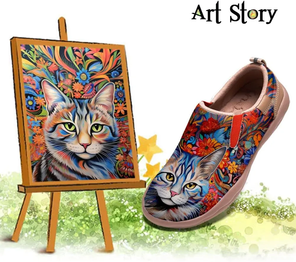 Mens Painted Travel Shoes Casual Loafers Walking Slip-Ons Comfortable Art Fashion Sneakers