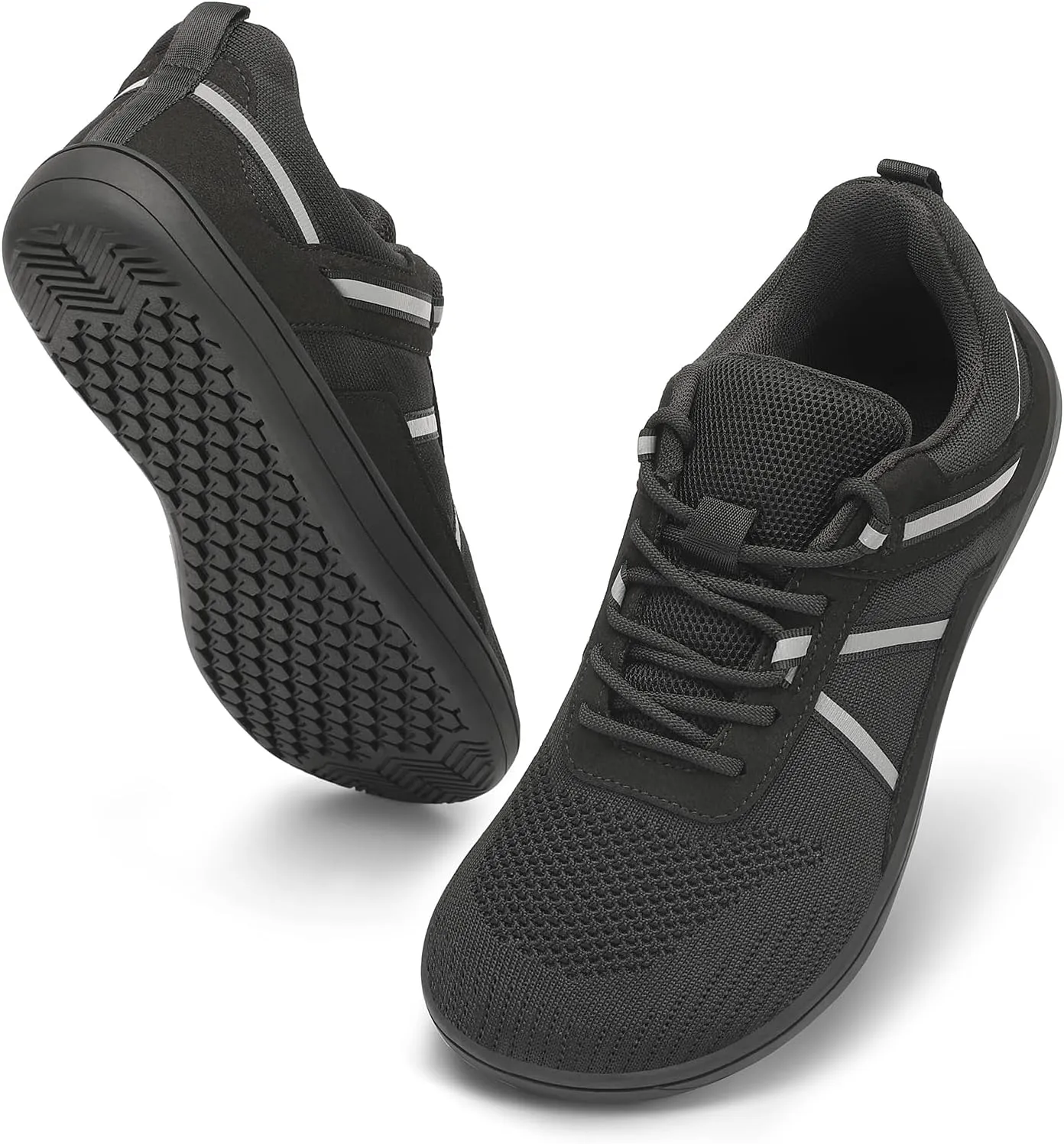 Men's Wide Toe Barefoot Shoes Minimalist Zero Drop Walking Shoes Non Slip Comfortable Outdoor Tennis Trail Shoes Width Cross Training Sneakers