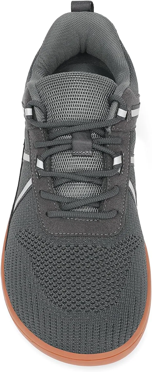 Men's Wide Toe Barefoot Shoes Minimalist Zero Drop Walking Shoes Non Slip Comfortable Outdoor Tennis Trail Shoes Width Cross Training Sneakers