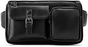 Messenger Bags Fashion Leather Waist Packs Men Phone Waist Bags Fanny Pack Belt Bag Travel Waist Pack Male Small Sport Waist Bag Shoulder Bags