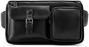 Messenger Bags Fashion Leather Waist Packs Men Phone Waist Bags Fanny Pack Belt Bag Travel Waist Pack Male Small Sport Waist Bag Shoulder Bags