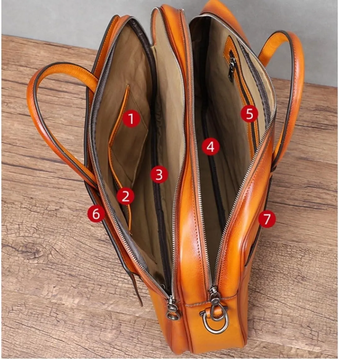 Messenger Shoulder Bags Men's Leather Large Laptop Bags Briefcases Luggage Bags Totes Handbags
