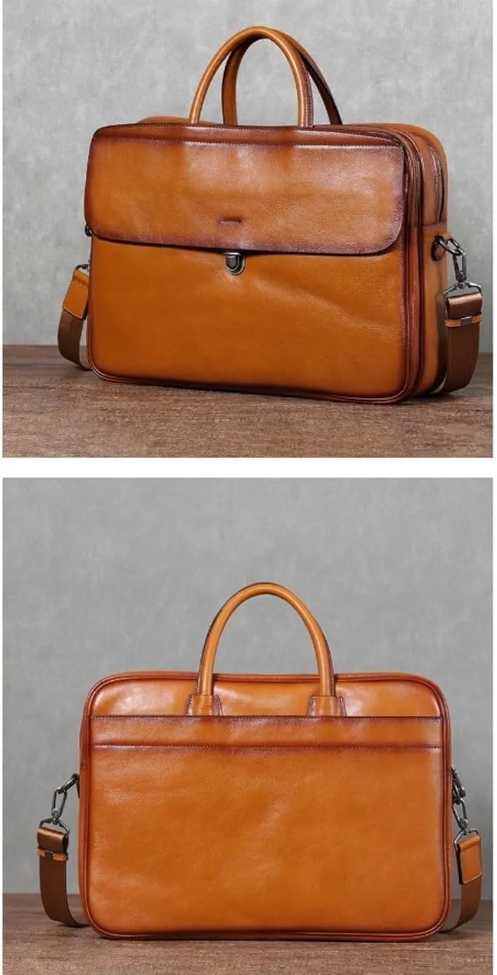 Messenger Shoulder Bags Men's Leather Large Laptop Bags Briefcases Luggage Bags Totes Handbags