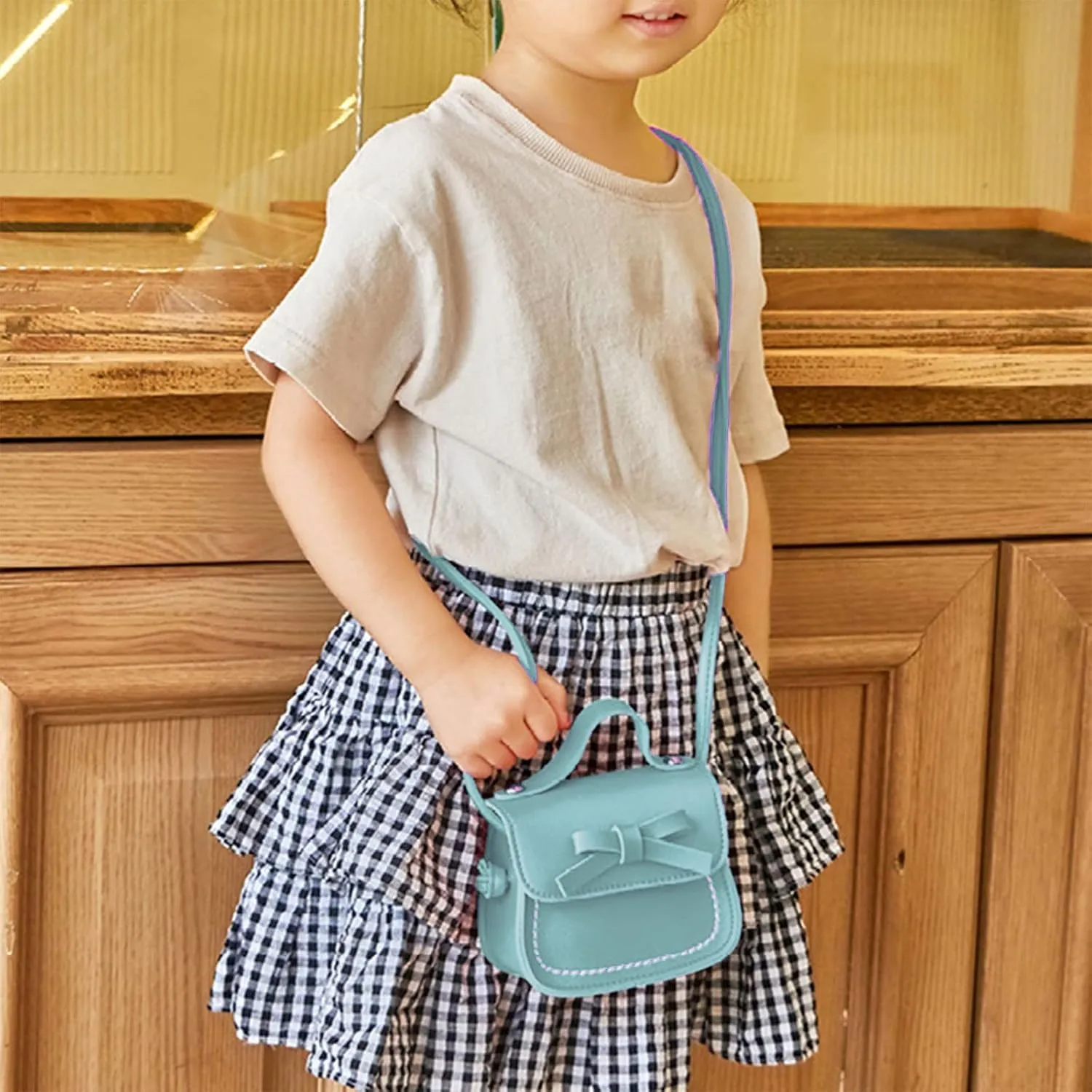 Mini Backpack for Women Girls Cute Bowknot Small Backpack Purse Ladies PU Leather Satchel Bag with Charm Tassel