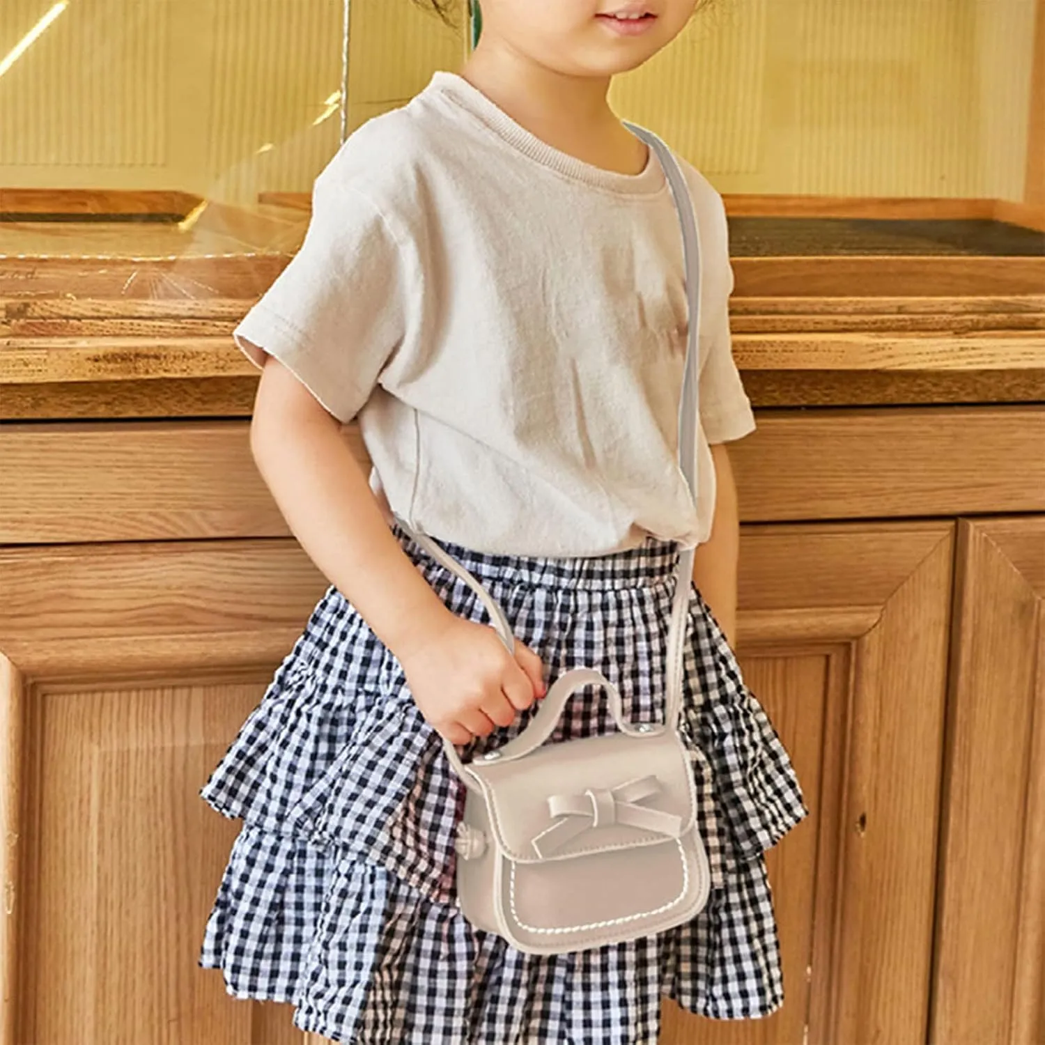 Mini Backpack for Women Girls Cute Bowknot Small Backpack Purse Ladies PU Leather Satchel Bag with Charm Tassel