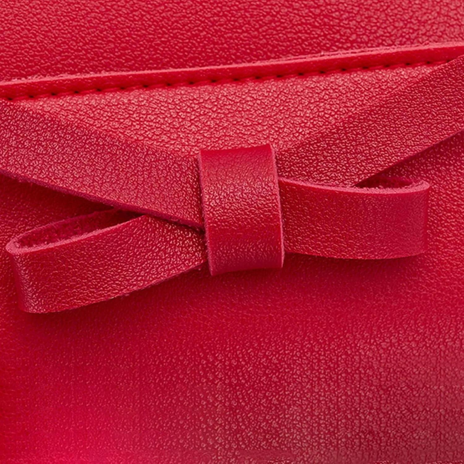 Mini Backpack for Women Girls Cute Bowknot Small Backpack Purse Ladies PU Leather Satchel Bag with Charm Tassel