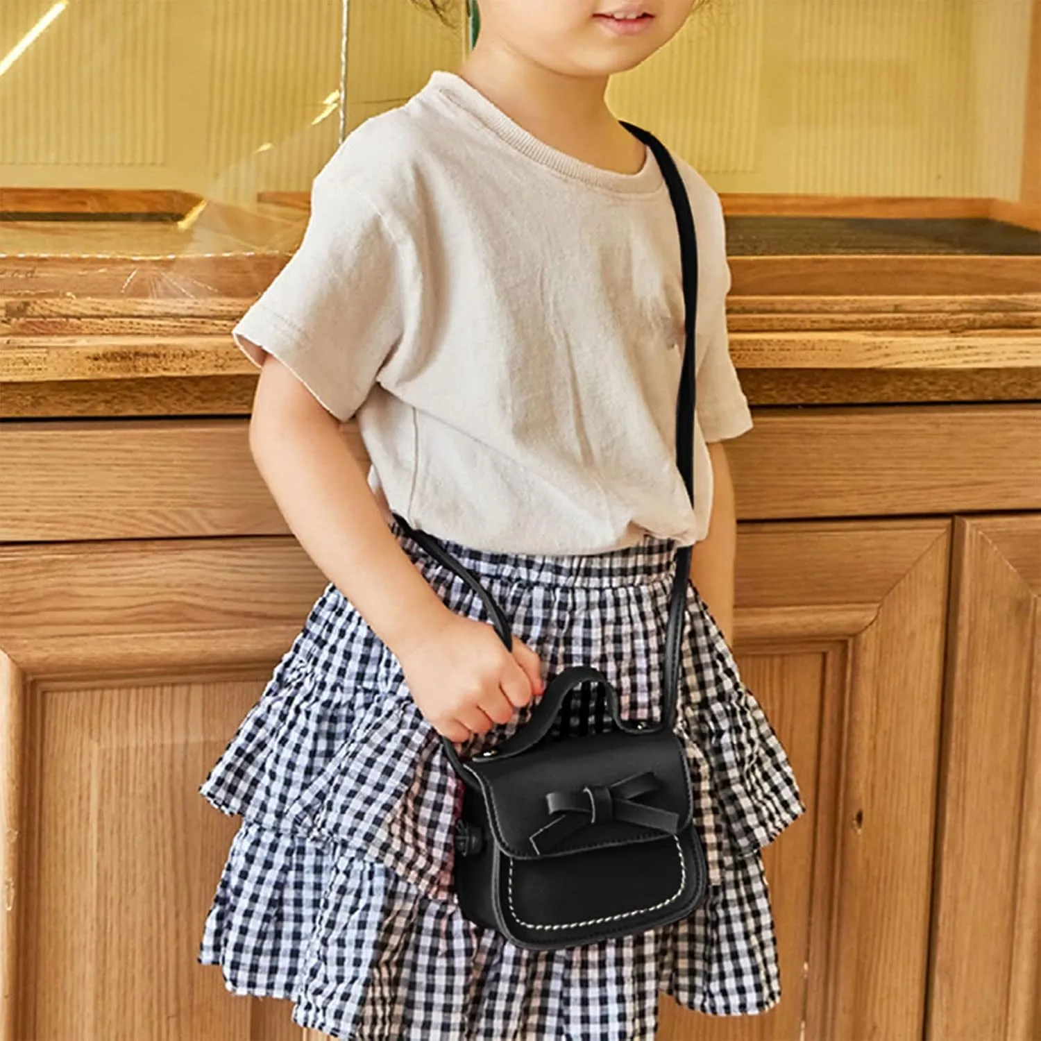 Mini Backpack for Women Girls Cute Bowknot Small Backpack Purse Ladies PU Leather Satchel Bag with Charm Tassel