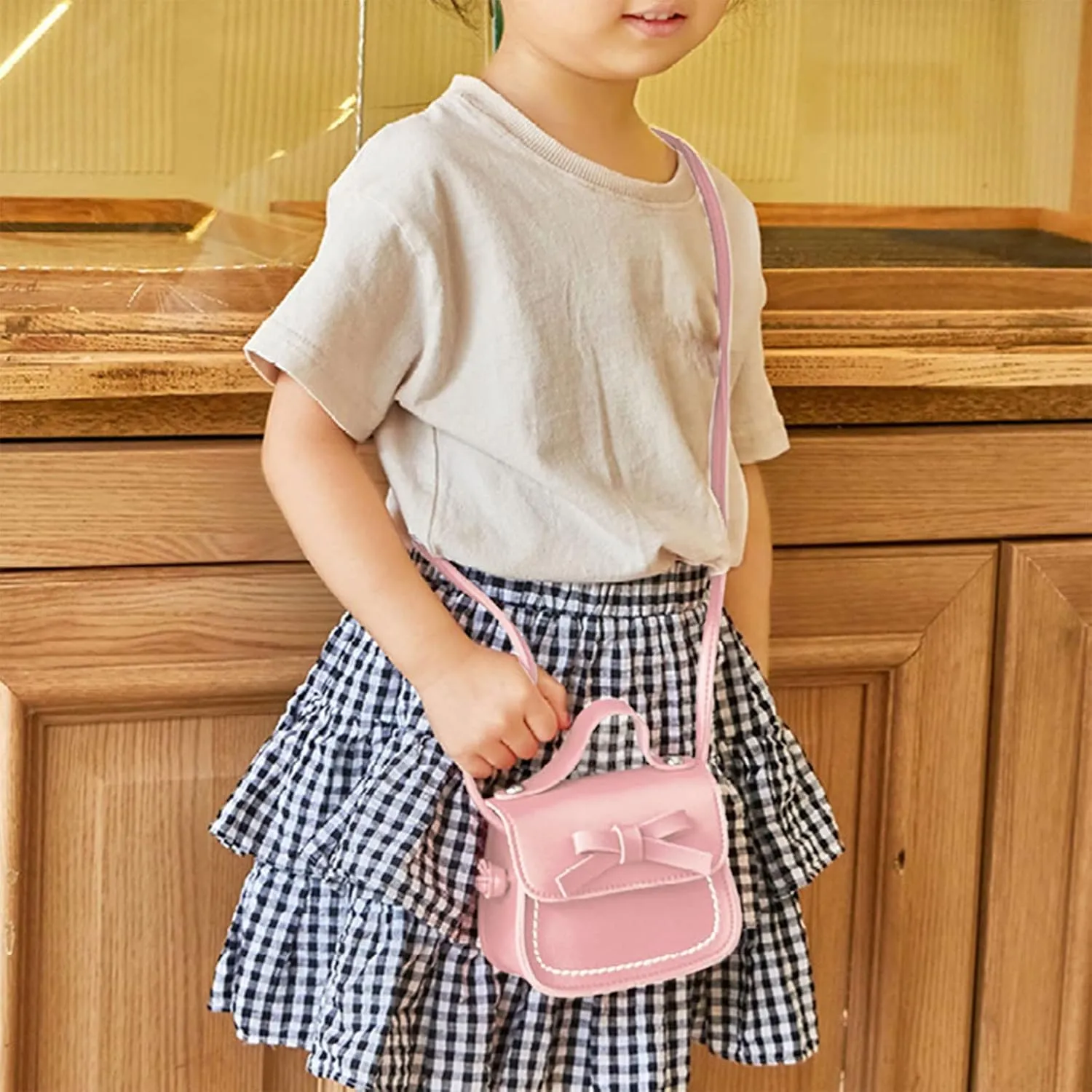 Mini Backpack for Women Girls Cute Bowknot Small Backpack Purse Ladies PU Leather Satchel Bag with Charm Tassel
