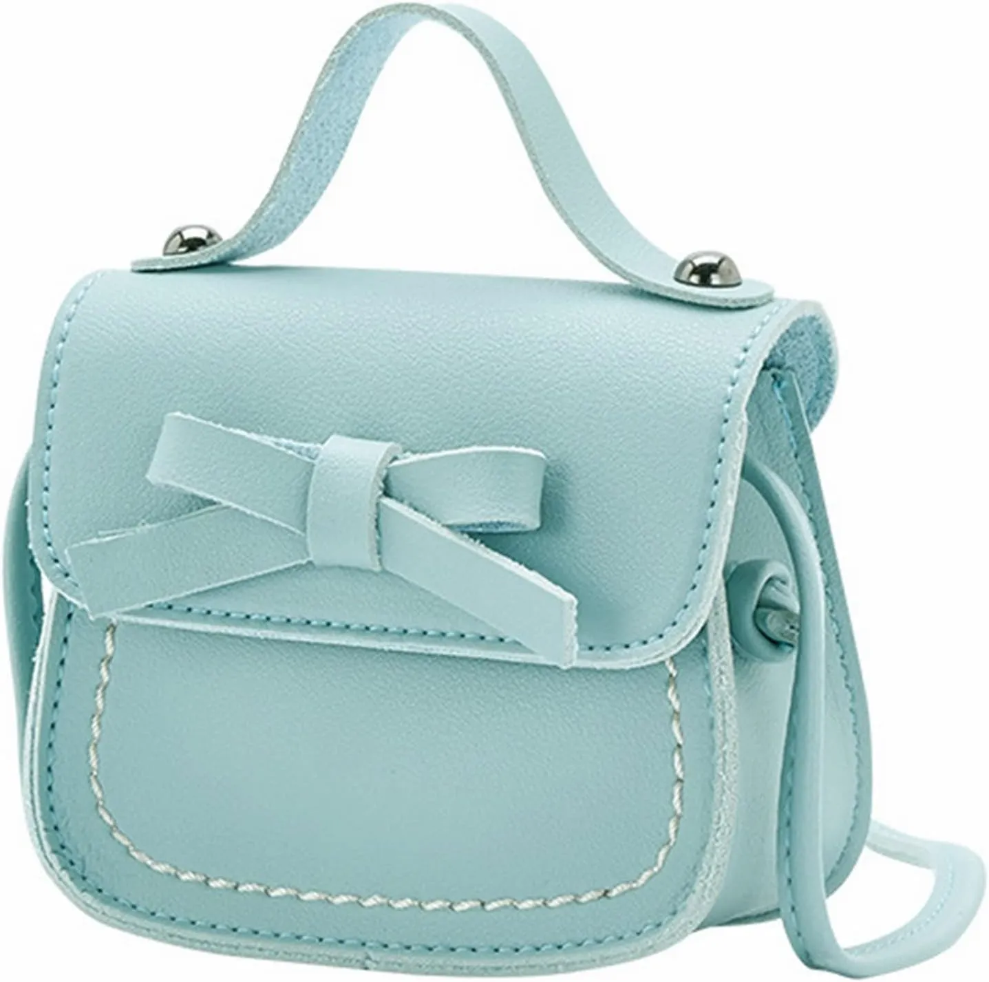 Mini Backpack for Women Girls Cute Bowknot Small Backpack Purse Ladies PU Leather Satchel Bag with Charm Tassel
