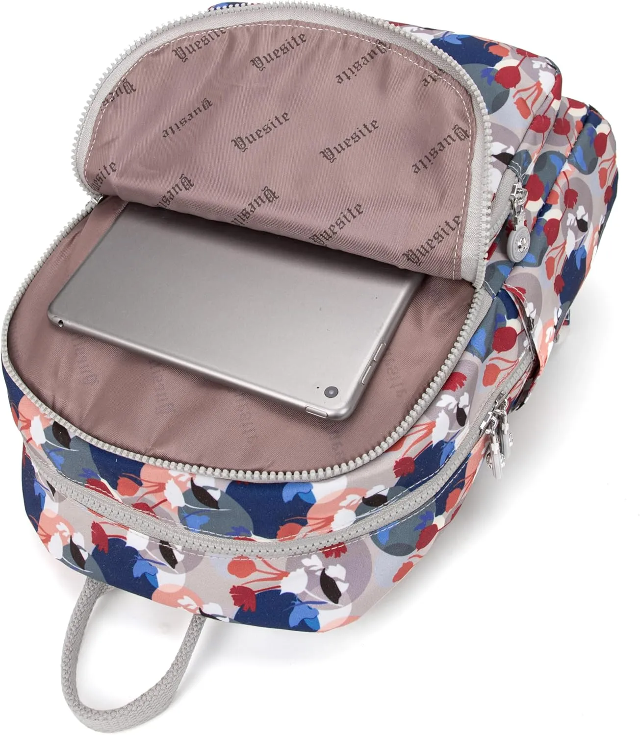 Mini Backpack Purse for Women,Small Nylon backpacks for Ladies Backpacks Women Anti Theft Travel Bag (FF-Floral)
