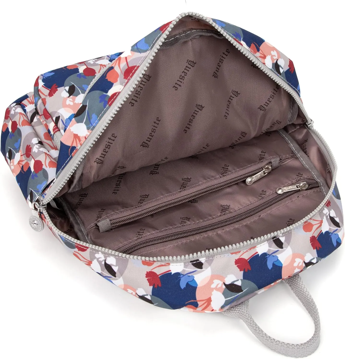 Mini Backpack Purse for Women,Small Nylon backpacks for Ladies Backpacks Women Anti Theft Travel Bag (FF-Floral)
