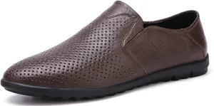 Minishion Mens Casual Shoes Breathable Summer Slip ons 9805#