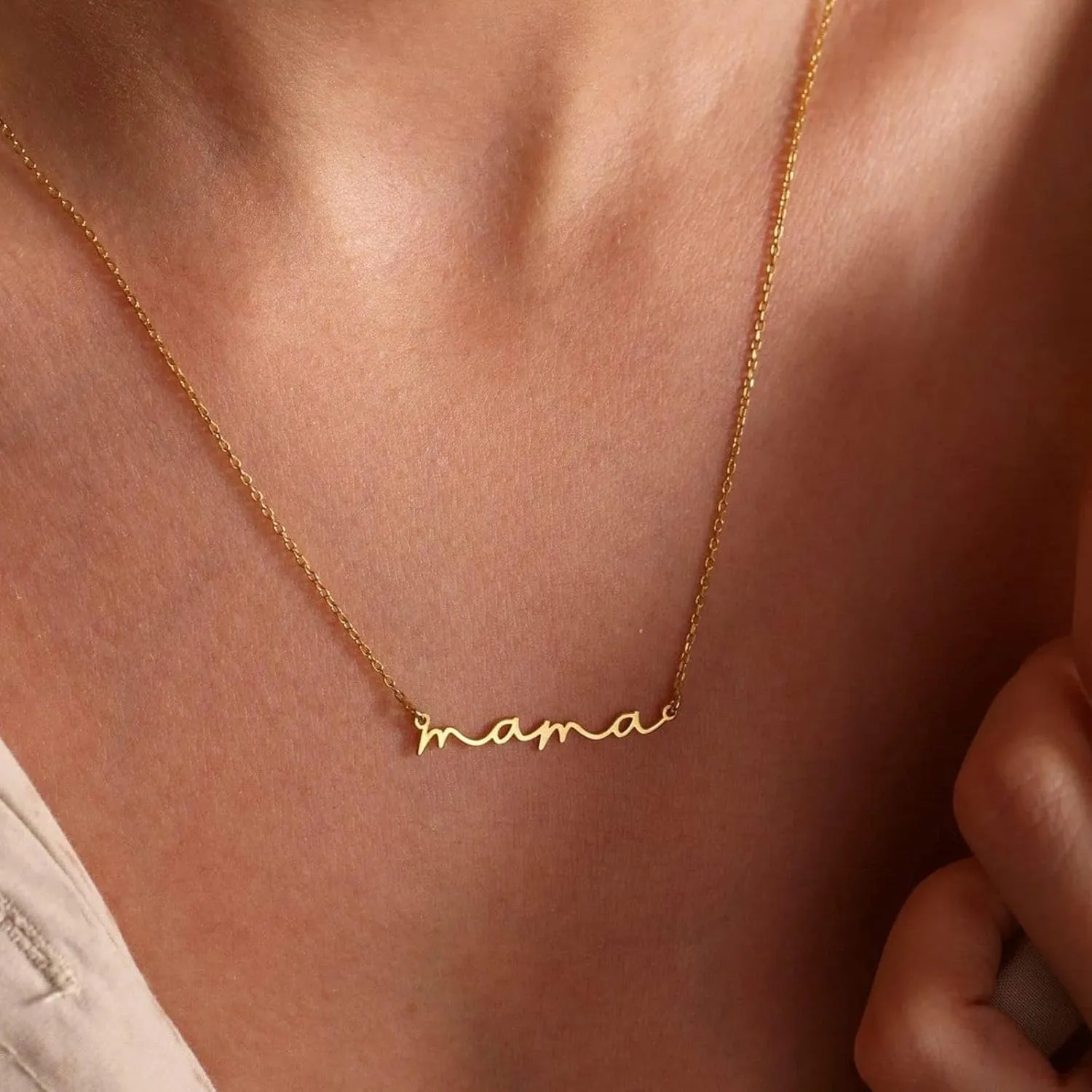 Mom Necklace for Women New Mom Necklaces Adjustable Mama Layered Necklaces Gift for Mothers Day, Birthday, Grandma, Wife