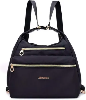 Multi-Pocket Crossbody Bag for Women Convertible Nylon Shoulder Bag Travel Backpack Purse