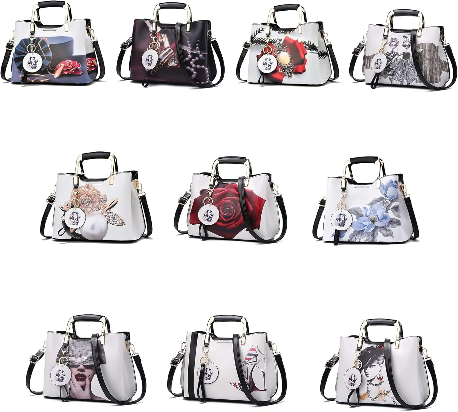 Nevenka Purses and Handbags for Women Top Handle Satchel Shoulder Bags Ladies Leather Totes