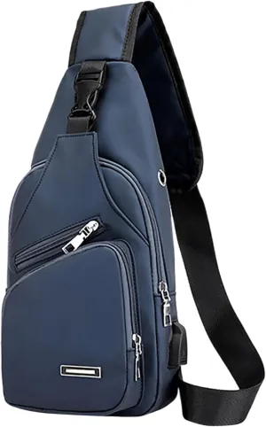 New Fashionable Layer Crossbody Bags Lightweight Nylon Sport Running Hiking Bag Messenger Bag And (Blue, One Size)