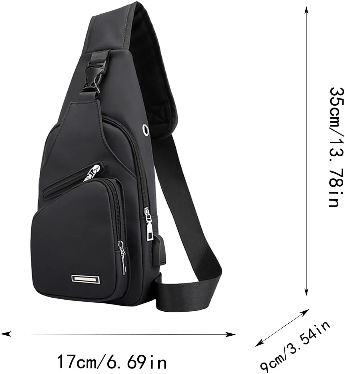 New Fashionable Layer Crossbody Bags Lightweight Nylon Sport Running Hiking Bag Messenger Bag And (Blue, One Size)