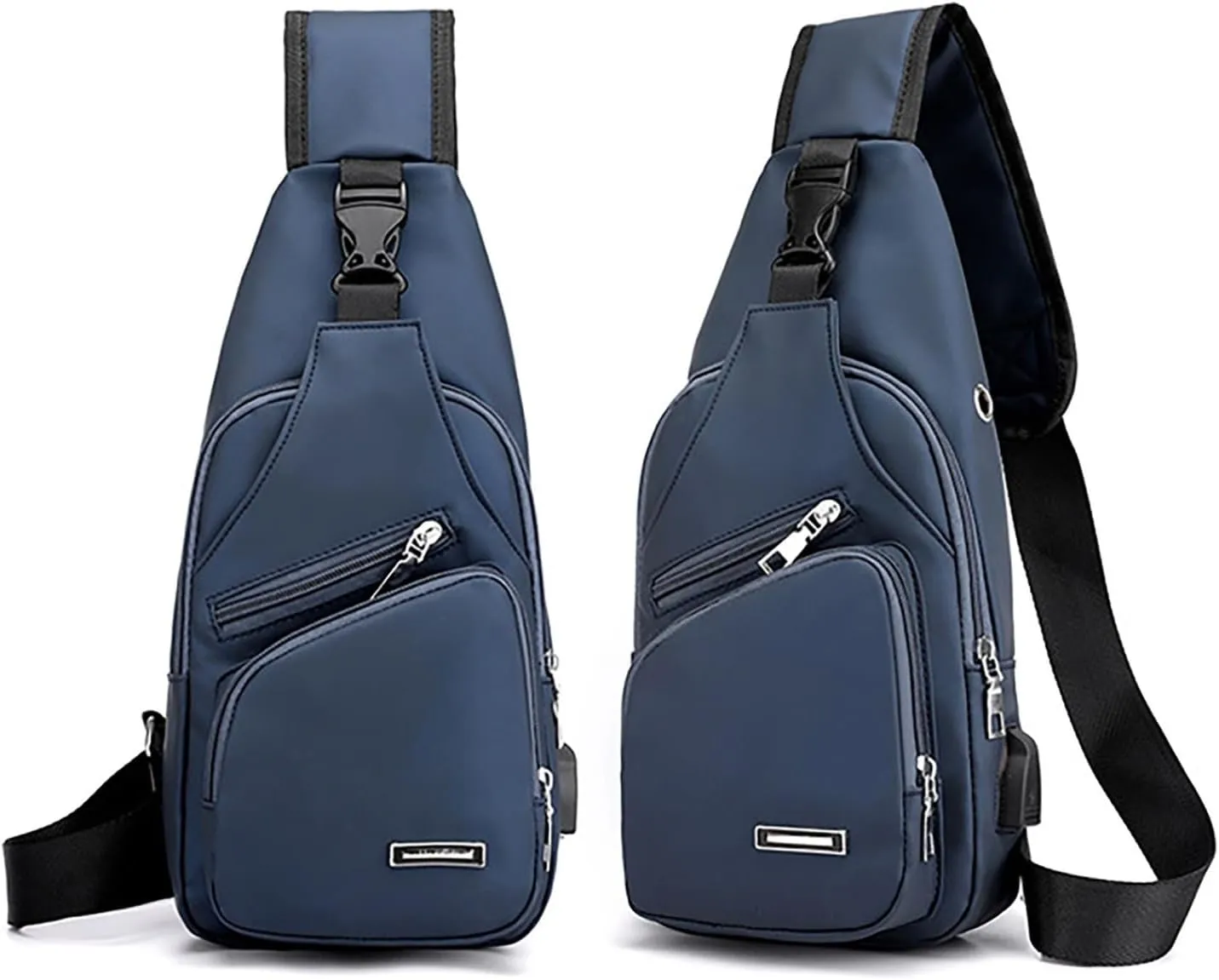 New Fashionable Layer Crossbody Bags Lightweight Nylon Sport Running Hiking Bag Messenger Bag And (Blue, One Size)
