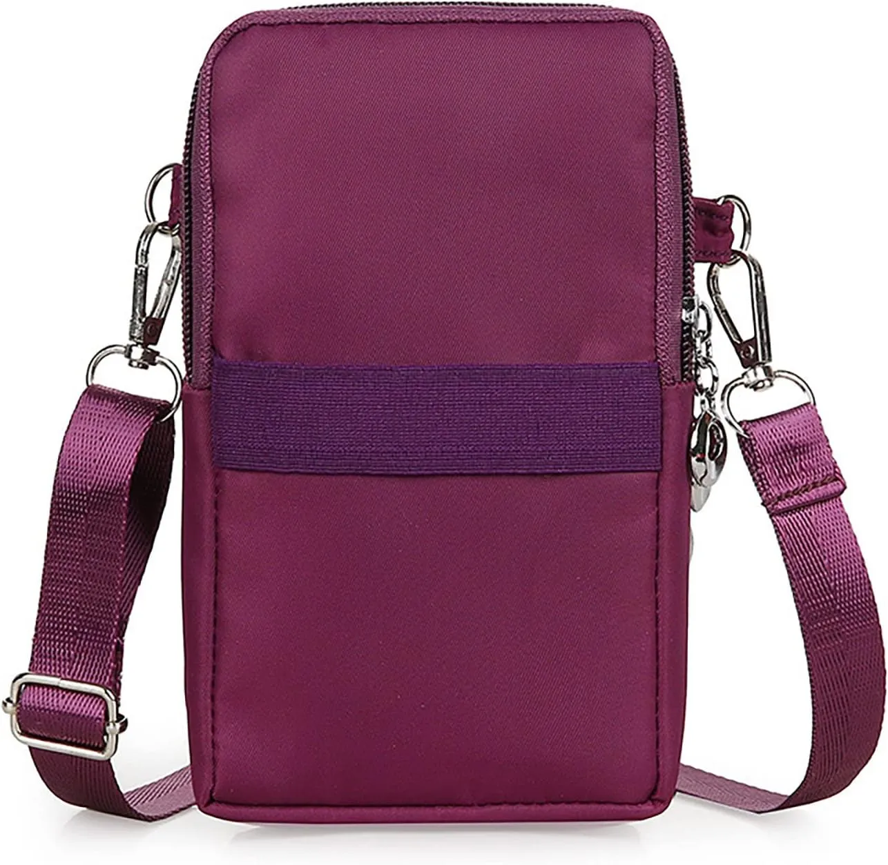 New Women's Crossbody Bags Korean Hanging Neck Mobile Phone Bags Wrist Wallet Mobile Phone Bag Small (Red, One Size)