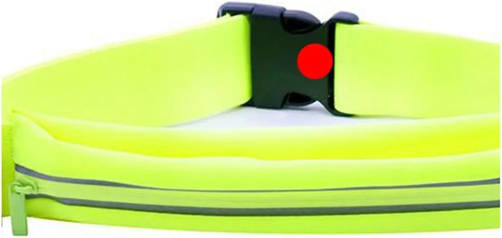 Night Running Storage Waist Bag Outdoor Sports and Fitness Waist Bag Reflective Elastic Belt Waist Bag