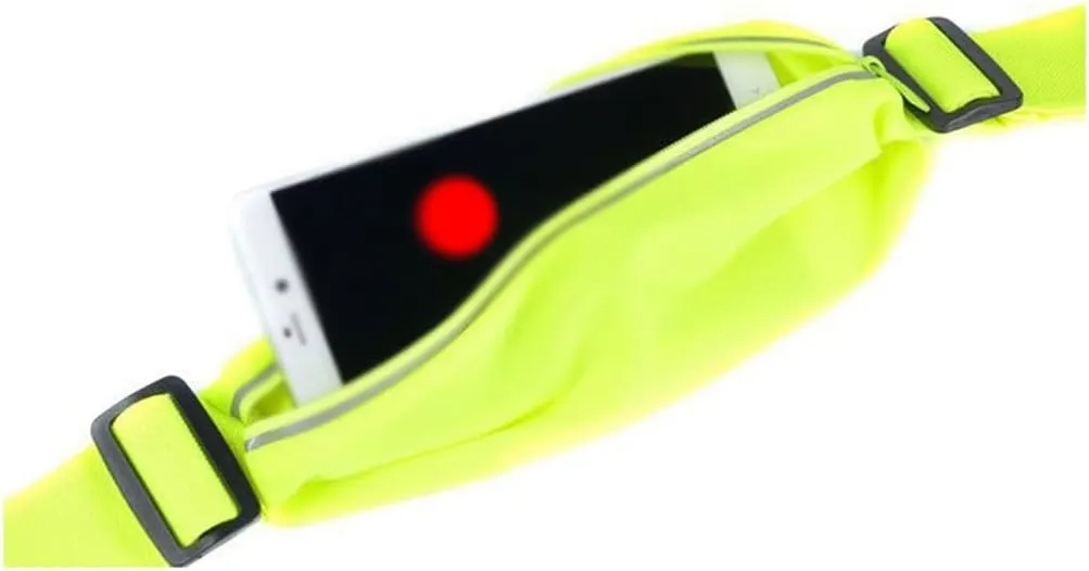 Night Running Storage Waist Bag Outdoor Sports and Fitness Waist Bag Reflective Elastic Belt Waist Bag