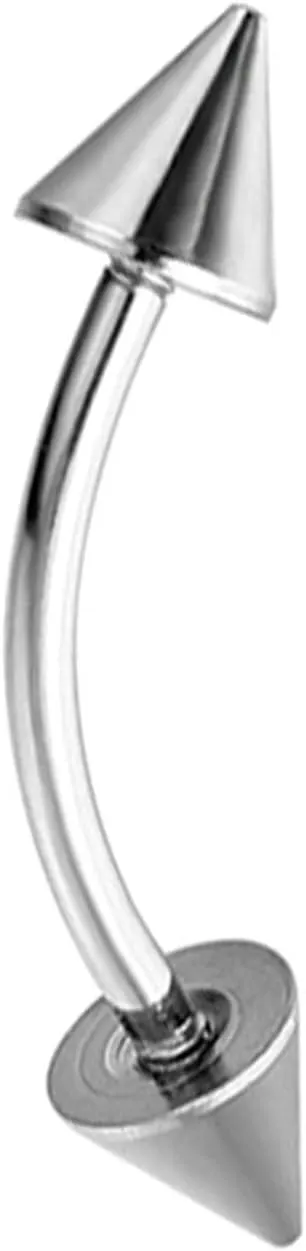 Nostril Piercing Jewelry, Stainless Steel Piercing Jewelry 8pcs Lip Eyebrow Tongue Ring 1.2mm Thickness U Shape Barbell Piercing Jewelry Gift