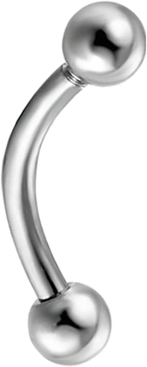 Nostril Piercing Jewelry, Stainless Steel Piercing Jewelry 8pcs Lip Eyebrow Tongue Ring 1.2mm Thickness U Shape Barbell Piercing Jewelry Gift